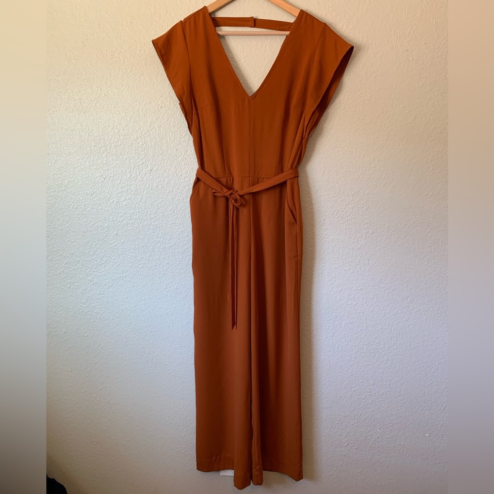 A New Day medium rust jumpsuit wide leg